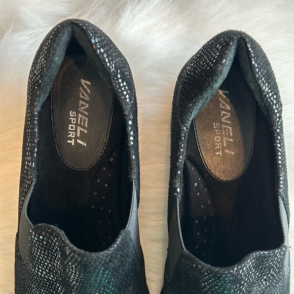 EUC Vaneli Black Suede Slip On Shoes, 9 1/2 M - Picture 8 of 11